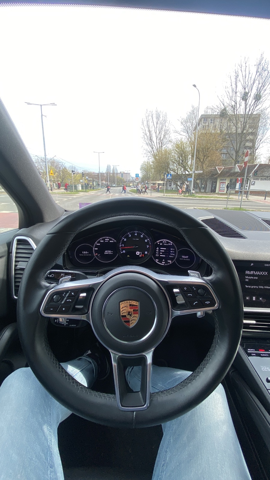 Wnętrze samochodu Porsche